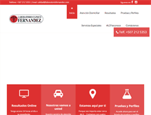 Tablet Screenshot of laboratoriofernandez.com